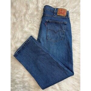 Levis Mens 505 Jeans Straight Leg Blue Denim Med Wash Size 38 x 29